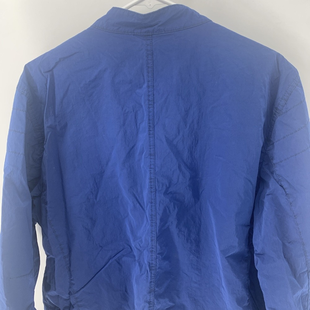 Banana Republic Jacket Mens Large  Blue Nylon Cotton Full Zip  2013 Windbreaker - Picture 9 of 11